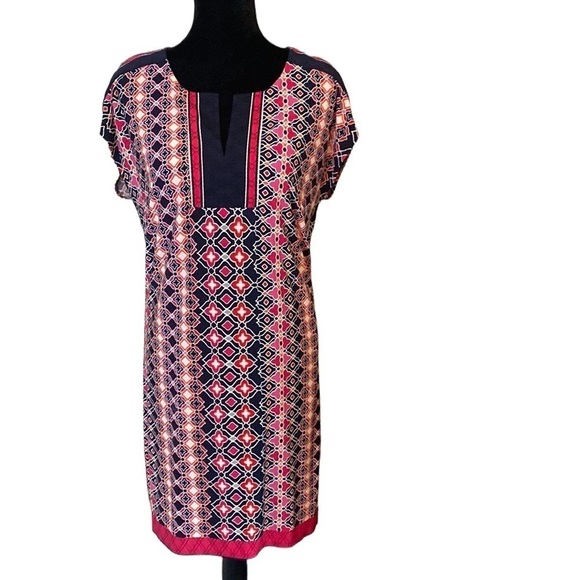 Laundry by Shelli Segal size S fully lined knit cap sleeve dress - Picture 1 of 7